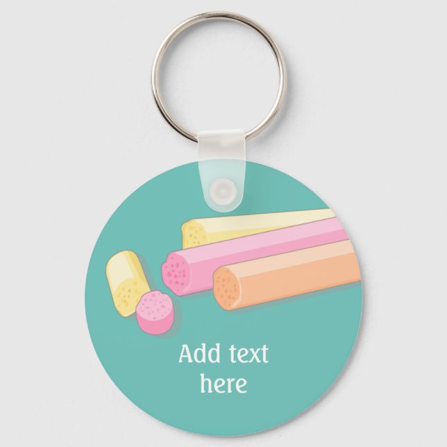 Porte-clés Bonbons de rock doux d'Edimbourg en Ecosse (Recto)