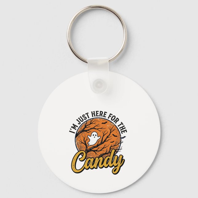 Porte-clés Bonbons Halloween Fantôme Conception Vectorielle V (Recto)