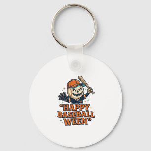 Porte-clés Bonheur Baseball Ween Vintage Halloween Baseball D