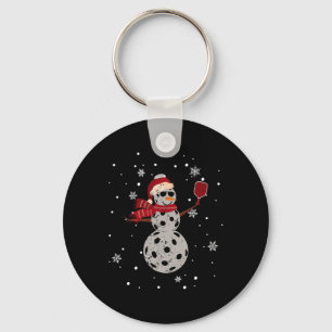 Porte-clés Bonhomme de neige famille chapeau de Père Noël Noë