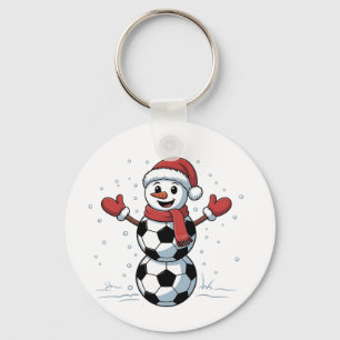 Porte-clés Bonhomme de neige Football Noël Père Noël Baseball