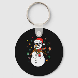 Porte-clés Bonhomme de neige Six Sept Mème Noël Pyjama 6 Et 7