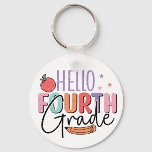 Porte-clés Bonjour 4e année de retour à l'école