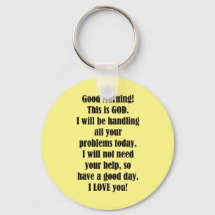 Porte-clés Bonjour de Dieu