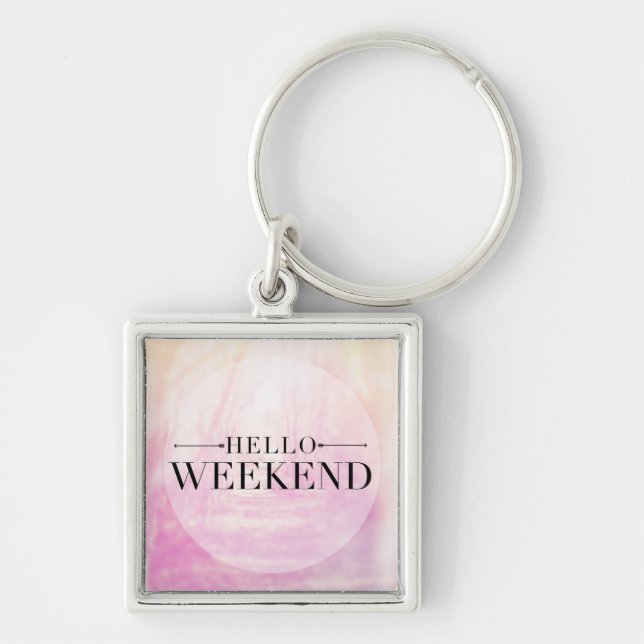 Porte-clés Bonjour Weekend (Devant)