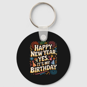 Porte-clés Bonne Année 2026 C'est la fête d'anniversaire que 