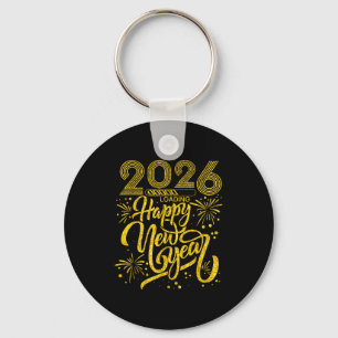 Porte-clés Bonne année 2026 Nouvel An drôle Soirée du Nouvel