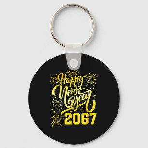 Porte-clés Bonne année 2067 Drôle 67 Six Sept Mème Nouvel An
