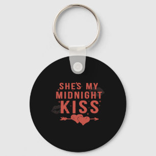 Porte-clés Bonne année aux couples, elle est mon baiser de mi