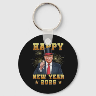 Porte-clés Bonne année Funny Trump 2025 Uni-adultes Trump S