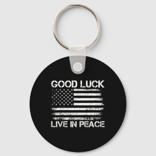 Porte-clés Bonne chance Vivre En Paix Drôle Président Trump S