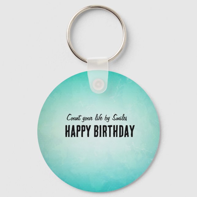 Porte-clés Bonne conception de plaque papier d'anniversaire (Recto)