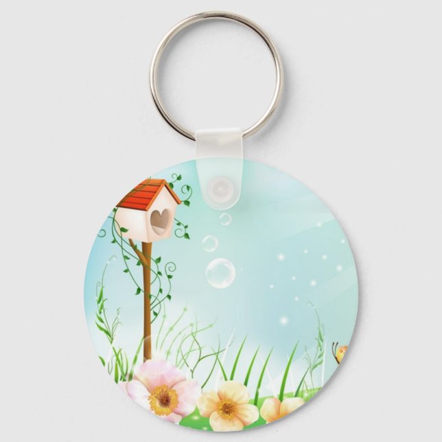 Porte-clés Bonne maison d'oiseaux (Recto)