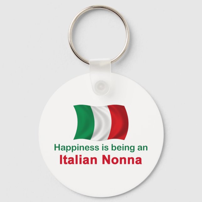 Porte-clés Bonne Nonna italienne (Recto)