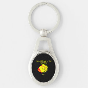 Porte-clés Bonne nuit Porte - clé ovale du soleil
