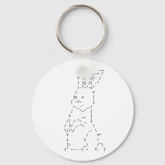 Porte-clés Bonne Pâques ASCII Bunny Art