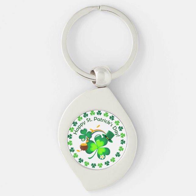 Porte-clés Bonne Saint Patrick's Day (Devant)