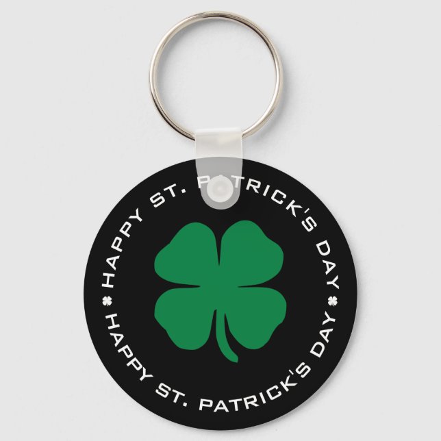 Porte-clés Bonne St. Patrick's Day Shamrock Lucky Charm (Recto)