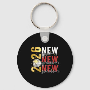 Porte-clés Bonne veille du Nouvel An 2026 Nouvel An Party Bon