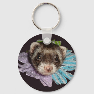 Porte-clés Bonnie The Ferret Flower Key Chain