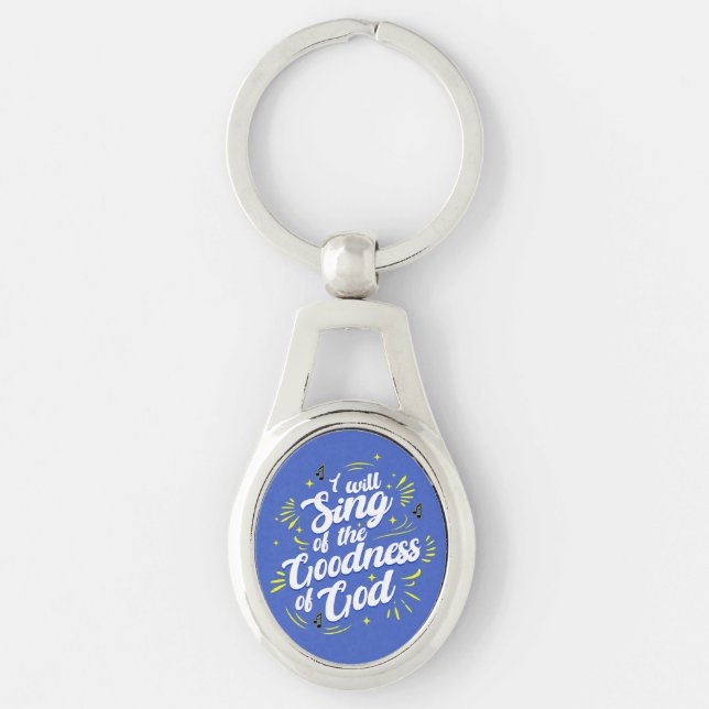 Porte-clés Bonté de Dieu Typographique Joyeux (Devant)