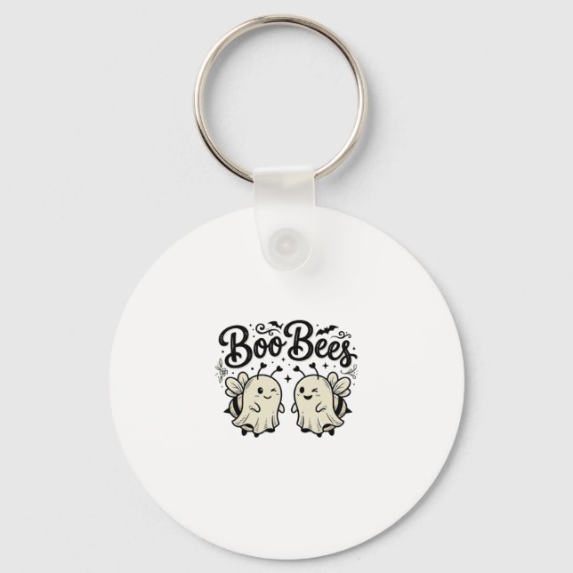 Porte-clés Boo Bees Modèle de abeille fantôme Halloween vinta (Recto)