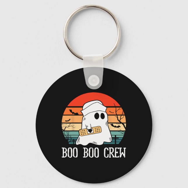 Porte-clés Boo Boo Infirmière D'Équipage Infirmière D'Hallowe (Recto)