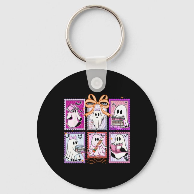 Porte-clés Boo Coquette Halloween Enseignant Funny Ghost Tric (Recto)
