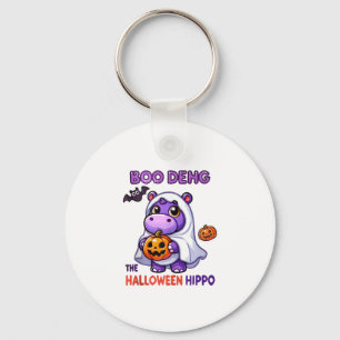 Porte-clés Boo Deng L'Halloween Hippo Cute Bouncy Pig Costu