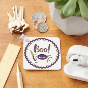 Porte-clés Boo drôle Halloween personnage d'araignée main