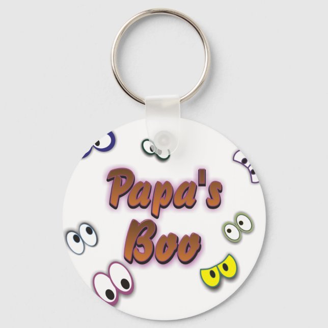 PORTE-CLÉS BOO EYES PAPA (Recto)