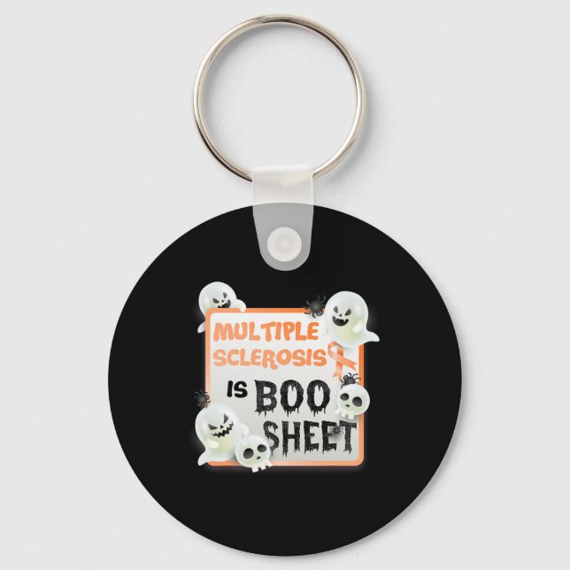 Porte-clés Boo Halloween Ghost Ms Multiple Sclerosis Is Boo S (Recto)