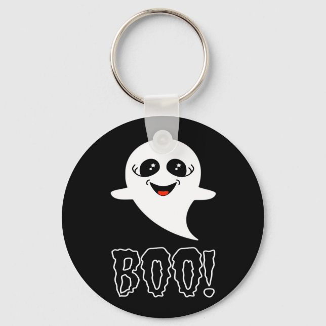 Porte-clés Boo ! Petite Halloween Par Lucas (Recto)