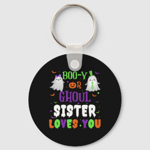 Porte-clés Boo-y Ou Ghoul Soeur Vous Aime Par Halloween Homme