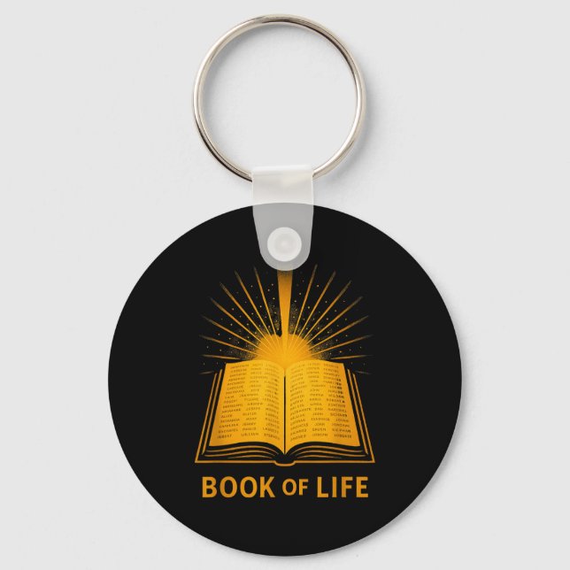 Porte-clés Book Of Life Christian Spiritual Bible Verse Inspi (Recto)