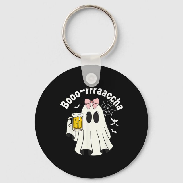 Porte-clés Booo-rrraaccha Funny Ghost Bière Halloween Éffraya (Recto)