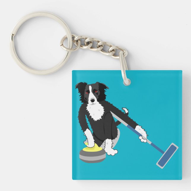 Porte-clés Bordage de border collie (Devant)