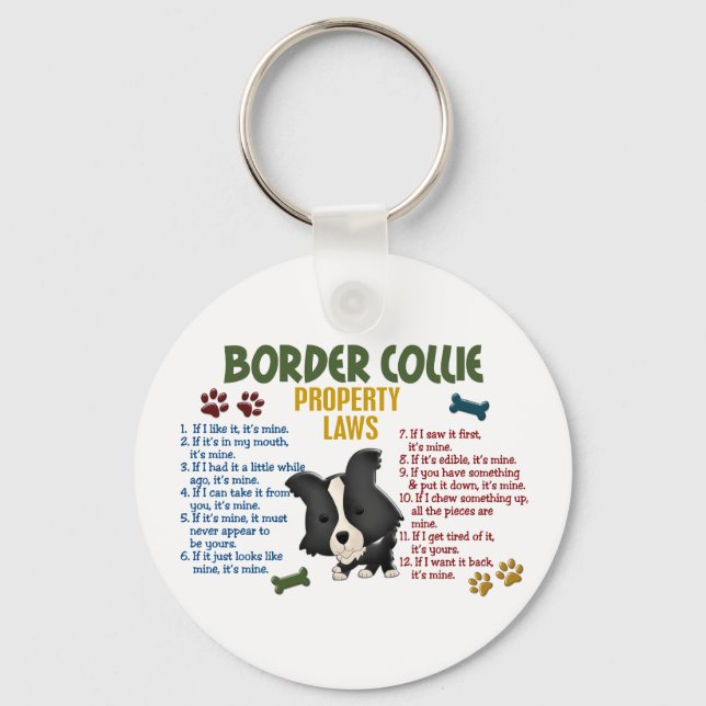 Porte-clés Bordure Collie Lois sur les propriétés 4 (Recto)
