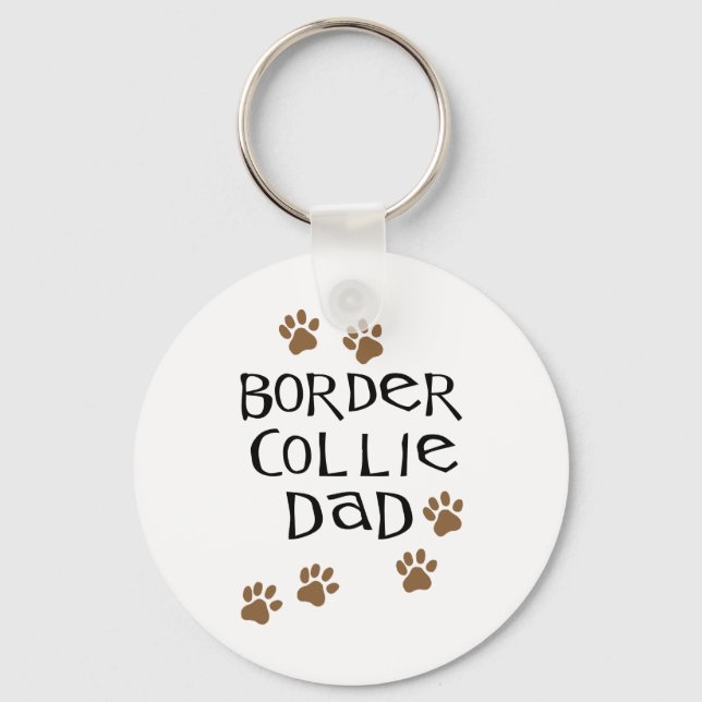 Porte-clés Bordure Collie Papa (Recto)