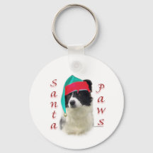Bordure Collie Père Noël Paws