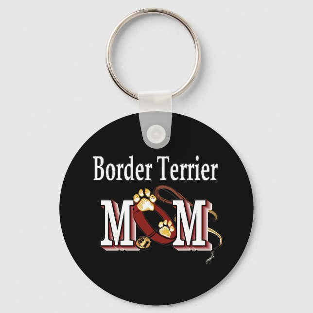 Porte-clés Bordure de la MOM de chien Terrier (Recto)