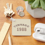 Porte-clés born in 1988 vintage birthday<br><div class="desc">You can add some originality to your wardrobe with this original and modern 1988 birthday graphic design with awesome color and typography font lettering, it is a great gift idea for men, women, husband, wife girlfriend, and a boyfriend who will love this one-of-a-kind artwork. The best unique and funny holiday...</div>