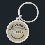 Porte-clés born in 1993 vintage birthday<br><div class="desc">You can add some originality to your wardrobe with this original limited edition 1993 vintage rustic old retro-looking birthday design with awesome typography font lettering, is a great gift idea for men, women, husband, wife girlfriend, and a boyfriend who will love this one-of-a-kind artwork. The best amazing and funny holiday...</div>
