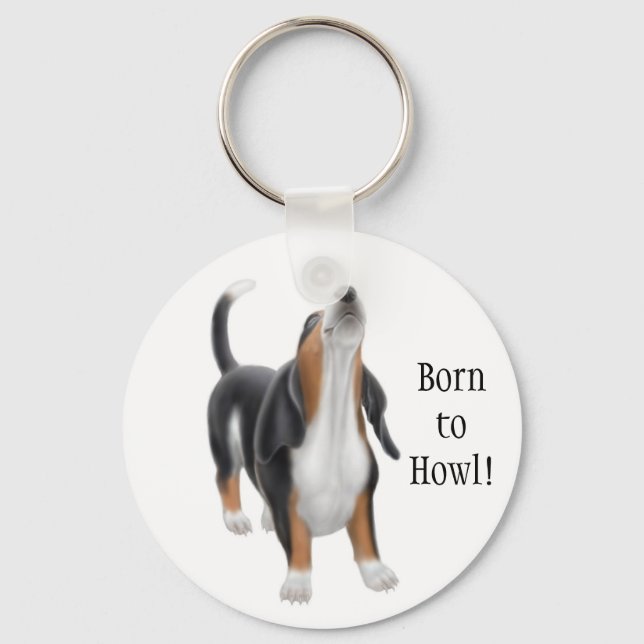 Porte-clés Born to Howl Hound Keychain (Recto)