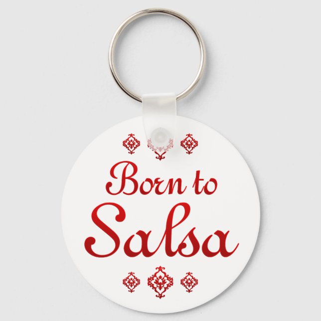 PORTE-CLÉS BORN TO SALSA (Recto)