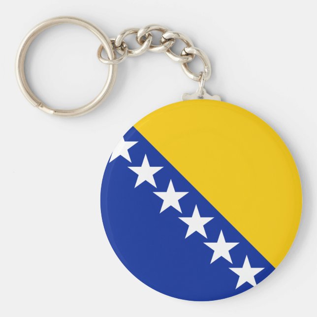 Porte-clés Bosnia and Herzegovina Flag (Devant)