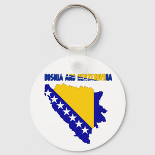 Porte-clés Bosnian country flag