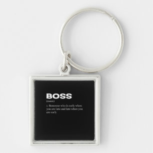 Porte-clés Boss Funny Definition Happy Boss's Day