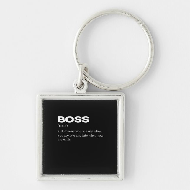Porte-clés Boss Funny Definition Happy Boss's Day (Devant)