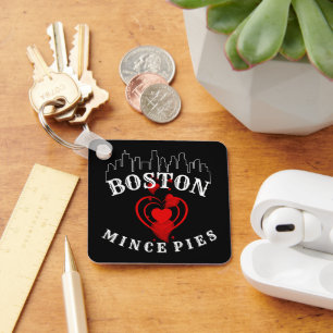 Porte-clés Boston Loves Mince Pies Cityscape